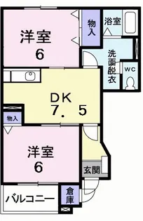 メゾングローリア【1階】の間取り