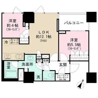 パークコート千代田四番町【13階】の間取り
