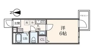 ポンボヌール【2階】の間取り