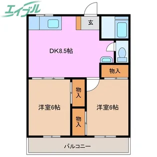 第二泰和マンション【1階】の間取り