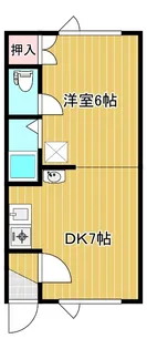 第8日研ハイツ【1階】の間取り