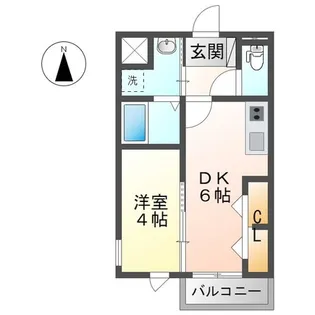 Glycine Court長束【2階】の間取り