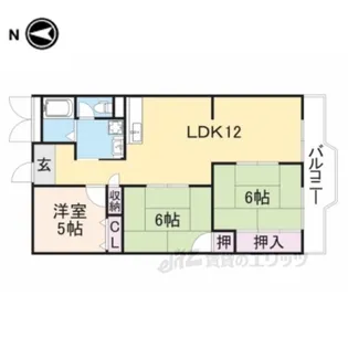 第1サンコウハイツ【1階】の間取り