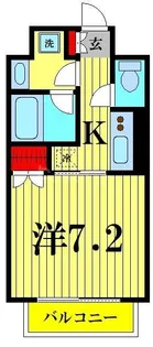 サンウッド錦糸町フラッツ【3階】の間取り