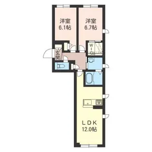 アリスティオ【1階】の間取り