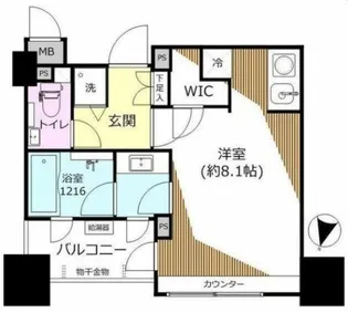 クオリア広尾【8階】の間取り