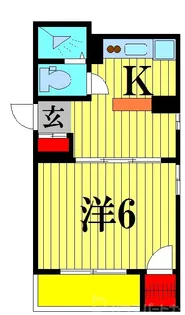 ブライトン北松戸【6階】の間取り