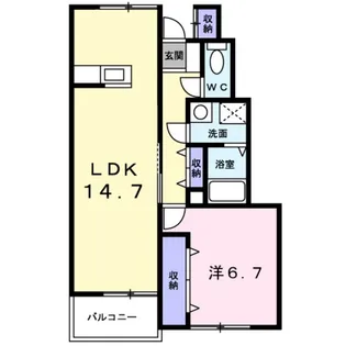 アルカディアIII【1階】の間取り