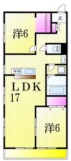 ルミエール秋山【2階】の間取り