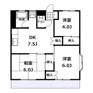 茜ハイツ【2階】の間取り
