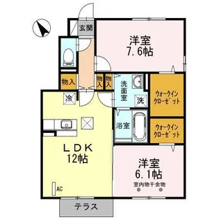 サスティナブルD-1の間取り