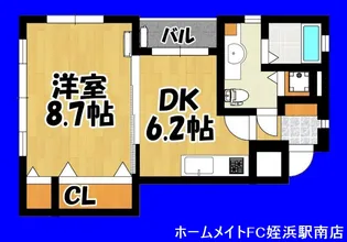 ル・プラージュ小戸【1階】の間取り