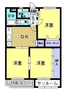 ユーミーマンションフェニックス【1階】の間取り