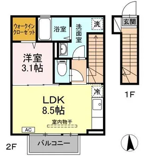 ローゼンハイム【1階】の間取り