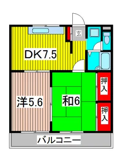 ファミール芝下【3階】の間取り