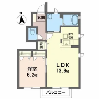 サニーサイドテラス将監【1階】の間取り