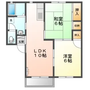 サニーハイツ須後 A棟【1階】の間取り