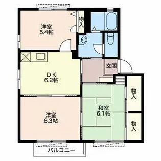 ツインセフィラ C【1階】の間取り