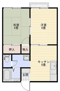 ファインフラッツ【2階】の間取り