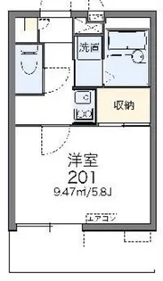 レオパレスパルフェタムール北沢【2階】の間取り