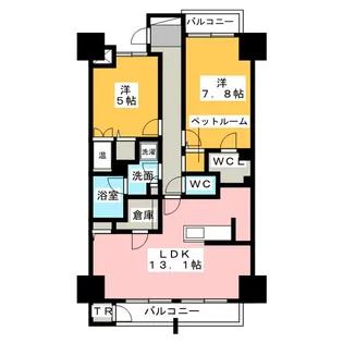 TRI-STAGE【2階】の間取り