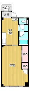 コテージ八坂【5階】の間取り