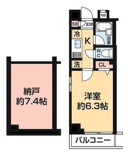 ブライズ新宿中井【1階】の間取り