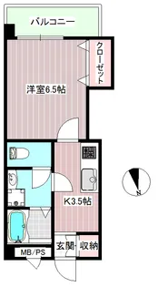 グリーンハウス高橋【7階】の間取り