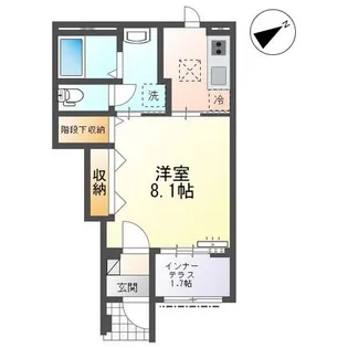 パーチ モリカミ【1階】の間取り