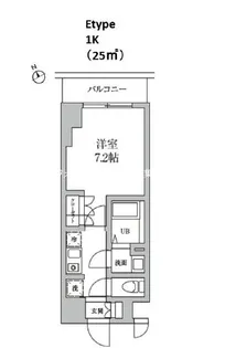 レジディア日本橋馬喰町II【14階】の間取り