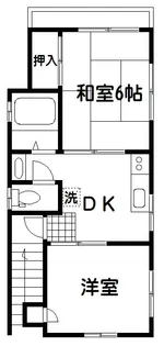 アローハイツ【2階】の間取り