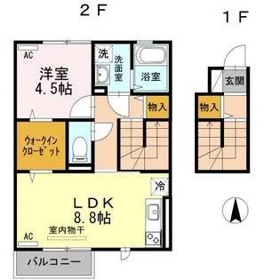 ベイ クレスト【2階】の間取り
