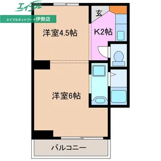 ヴィラナリー小俣2号棟【1階】の間取り