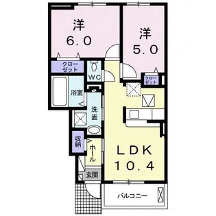 ルミナーレ【1階】の間取り