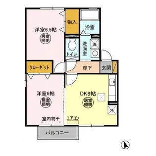 グリーンヴィラ カサハラ【1階】の間取り