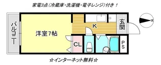 ハニークリーク【2階】の間取り