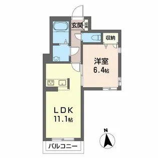 エスペリーゾ【2階】の間取り