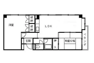 カサベージュ愛宕山WEST【3階】の間取り