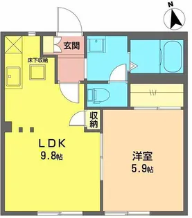 カサ・ルナジェナ【1階】の間取り