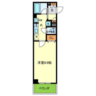 エイチツーオーサンクチュアリ【4階】の間取り