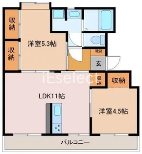 ドリーム佐倉II棟【2階】の間取り