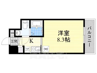 アーバンフラッツ新栄【9階】の間取り