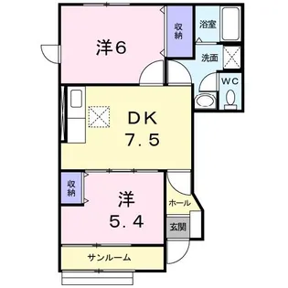 グルナード【1階】の間取り