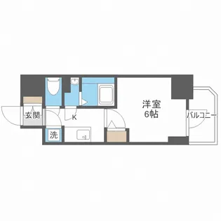 エスリード大阪城クローグ【8階】の間取り