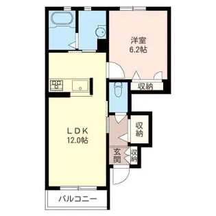 レユシールC【1階】の間取り