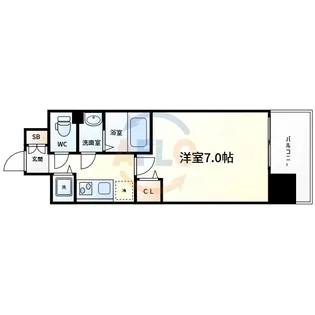 セイワパレス玉造上町台【7階】の間取り