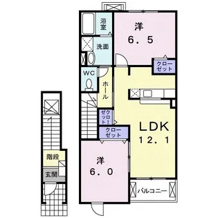 グレイスリバー T・M【2階】の間取り