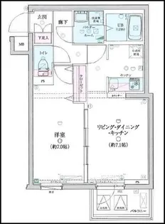 GENOVIA桜上水skygarden【5階】の間取り