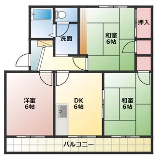 マンションオリエントII【3階】の間取り