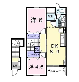 サザンウィンド PartVI【2階】の間取り